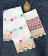 MG 483 Linen With Gold Jari Border Printed Whoesale Saree Suppliers In Mumbai